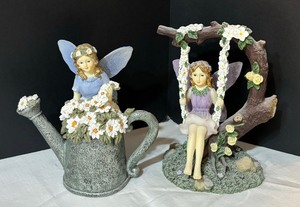 lot 72 image: The Fairy Collection Figurines by Dezine including Sweet Sounds, Planting a Tree, Summer Fairy and More