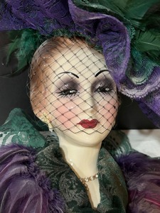 lot 74 image: Three Fancy Lady Decorative Items
