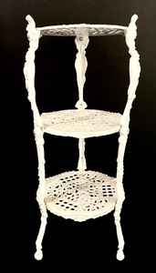 lot 34 image: Wrought Iron Three Tier Shelf