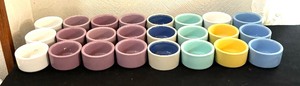 lot 243 image: 24 Colorful Ramekins