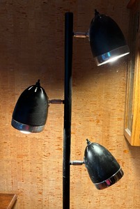 lot 249 image: Triple Head Floor Lamp