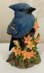 lot 327 image: Three Beautiful Blue Bird Figurines