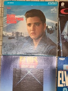 lot 293 image: Variety of Ten Vintage Elvis Vinyl Records
