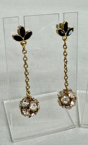 lot 306 image: Three Pairs of Earrings including a Pair of Rainbow Colored Givenchy Hoops