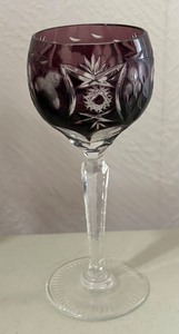 lot 367 image: Vintage Bohemian Cut to Clear Stemware