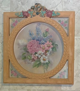 lot 375 image: Ava Freeman Print with Coordinating Shelf
