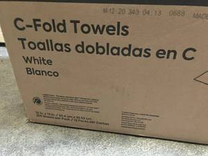 White C-Fold Towels