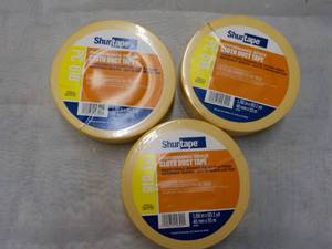 lot 14 image: 3 Rolls Shurtape Cloth Duck Tape 1.88 x 60.1 yards