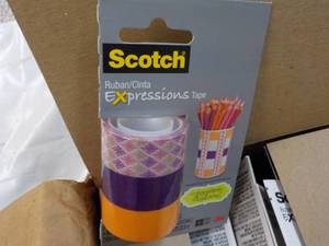 lot 51 image: Case of 36 Scotch Expressions Tape...