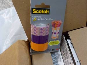 lot 52 image: Case of 36 Scotch Expressions Tape...