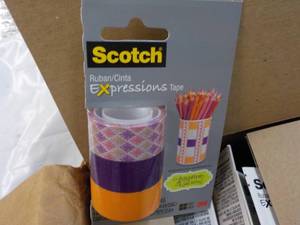 lot 53 image: Case of 36 Scotch Expressions Tape...