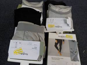lot 117 image: 6 Goodfellow Thermal ultra soft Underwear- various sizes