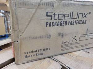 lot 127 image: Steelinx Blue Linx 6 each 5 lbs. #6 1 58 Phillips Budgle Head Fine Thread Black Phosphate Sharp Point
