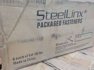 lot 131 image: Steelinx Blue Linx 6 each 5 lbs. #6 1 58 Phillips Budgle Head Fine Thread Black Phosphate Sharp Point