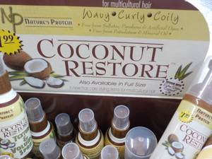 lot 142 image: 37 pc Coconut Restore 6 Different Products- sample case