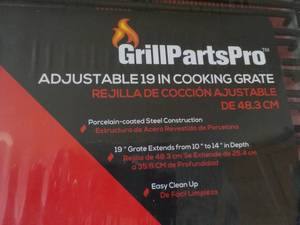 lot 155 image: Case of 8 Grill Parts Pro Adjustable 19 Cooking Grates