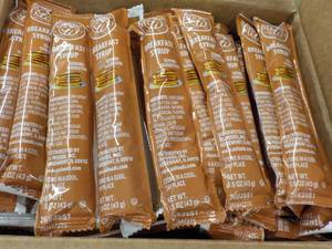 lot 197 image: 2 boxes x 100 ct each Breakfast Syrup individual packets