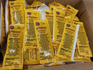lot 199 image: 2 boxes 200 ct Mild Picante Sauce...