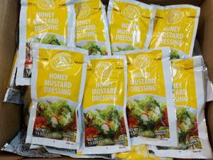 lot 205 image: 2 x 5 lb. 10 oz Boxes Honey Mustard Individual Packets
