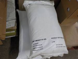 lot 209 image: 55 lb. Bags Thai Jasmine Rice Best By 01242024