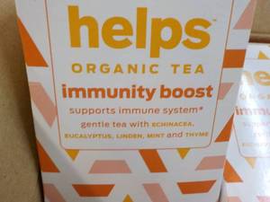 lot 212 image: 96 Helps Organic Tea Bags...