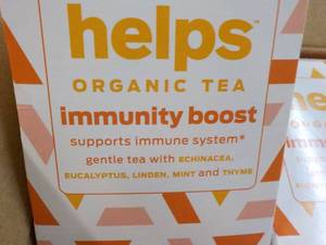 lot 213 image: 96 Helps Organic Tea Bags...