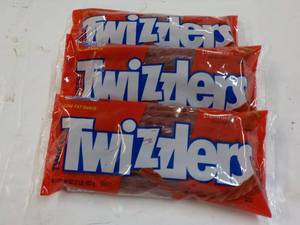 lot 218 image: 3 x 16 oz Bags Strawberry Twizzlers...
