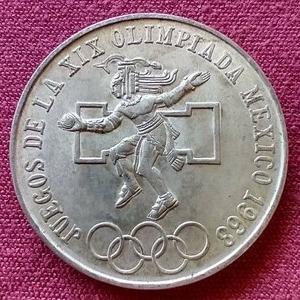 1968 Mexico Silver 25 Pesos