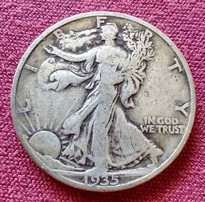 1935-S Walking Liberty Half Dollar