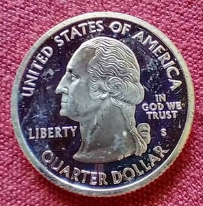2002-S Silver Indiana State Quarter
