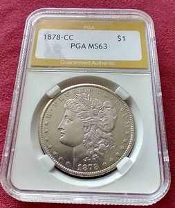 1878-CC Morgan Dollar - PGA MS63