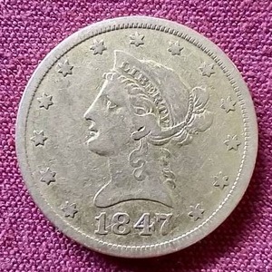 1847-O Liberty Head $10 Gold Coin - Wow