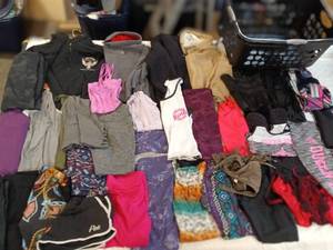lot 47 image: Large lot of womens athletic wear & hoodies