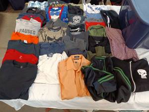 lot 50 image: Large lot of Mens apparel various styles and sizes