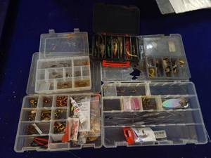 lot 14 image: 4 Tackle Boxes Full of Fishing Tackle