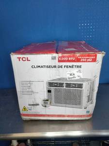TCL 6000 BTU Window Air Conditioner Fan and Dehumidifier 250sqft Remote Control
