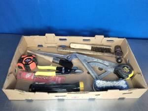 Mixed Tools Tape Measure, Milwaukee, Hammer, Etc.