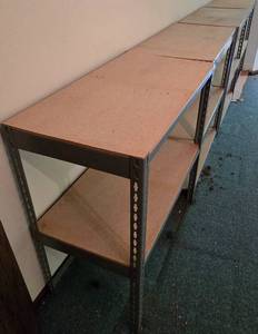 lot 20 image: Set of Metal Storage Shelving 