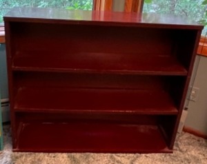 lot 21 image: Vintage Laminate Mahogany Bookcase