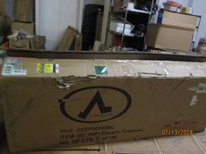 60 inch wifi electric fireplace...