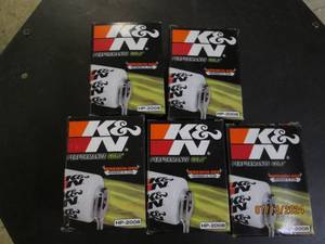 lot of 5 K&N HP_2008 oil filters...