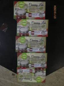 5 packages of 100 regular mouth can...