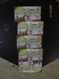 5 packages of 100 regular mouth can...