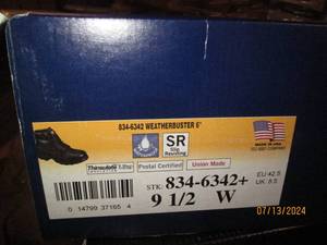 thorogood size 9.5 wide boots...