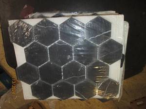 lot of 10 midnight hex natural ston...