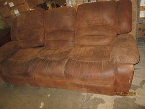 brown reclining couch...