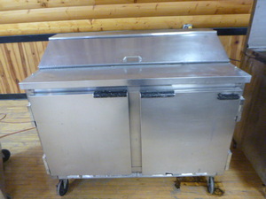 lot 24 image: Superior Prep Table 2-Door Cooler