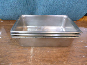 lot 83 image: 3 Steam Table Pans