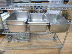 lot 115 image: 6 Steam Table Pans