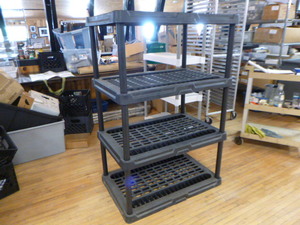 lot 127 image: 4-Tier Plastic Shelving